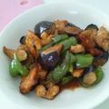 えりぱんな's cooksnap of when they made ♥鶏むね肉となすの揚げてからめる～♥.