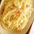 maimai614's cooksnap of when they made シチューリメイク★鮭クリームパスタ.