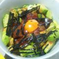 やいにゃん's cooksnap of when they made アボカドとはまちのユッケ丼！.