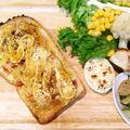 komutatata's cooksnap of when they made 新玉葱のバジルカレートースト.