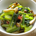 でかおちば's cooksnap of when they made 麺つゆで★小松菜としめじのさっぱり梅和え.