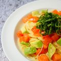 せつぶんひじき's cooksnap of when they made トマトとアボカドの冷たいパスタ.