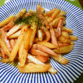 ﾋﾟｮﾝｺ's cooksnap of when they made 魚肉ソーセージとジャガイモのオイマヨ炒め.