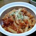 わっごはん's cooksnap of when they made ソーセージとトマトのピリ辛ペンネ.