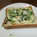 よちりん's cooksnap of when they made そら豆とウズラの卵と塩昆布のトースト.