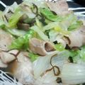 bymaiseif's cooksnap of when they made 豚肉とレタスの塩吹き昆布の炒め物.