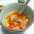 miyako5581's cooksnap of when they made トマトと大豆の食べるスープ.