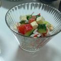●ちょうちょ●'s cooksnap of when they made トマトときゅうりの旨塩サラダ♪.