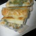 ぬぇふぇ's cooksnap of when they made ヘルシー♪揚げないえびとチーズの春巻き.