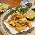 真さん's cooksnap of when they made 松茸の軸の唐揚げ.