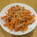 ママメイン！時々子供's cooksnap of when they made レンジで簡単☆人参のツナマヨサラダ。.