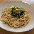 maarine's cooksnap of when they made しらすのパスタ今回は梅シソでサッパリ.