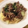 maarine's cooksnap of when they made 基本の中華　牛肉入り焼きそば（牛肉炒麺）.