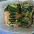 ーまこー's cooksnap of when they made 塩麹とキムチの素でキュウリ漬け.
