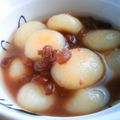 ゆいちん5's cooksnap of when they made ～ひんやりつるん～白玉ぜんざい.