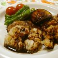 mmameco's cooksnap of when they made 鱧の照り焼き～バルサミコ.