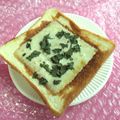 みなみんくっきんぐ's cooksnap of when they made 鰻だれで！和風なチーズ大葉トースト❤.