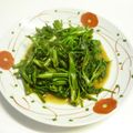 新妻あや's cooksnap of when they made タイ料理屋で食べた空心菜のオイスター炒め.