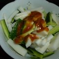 悠里菜mama's cooksnap of when they made 長いもとキュウリの酢味噌がけ♪.