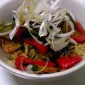 才奏ルフィ's cooksnap of when they made 焼き肉のたれで夏野菜丼.