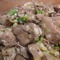 くまぴこ222's cooksnap of when they made お酒の肴「レバーの塩麹ねぎダレ和え♬」.