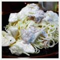みんざぶ's cooksnap of when they made ひんやり～桃と生ハムの冷製パスタ♪.