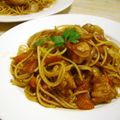 さるちゃんばなな's cooksnap of when they made チキンとトマトのハニーバルサミコパスタ.