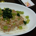 Kmama。's cooksnap of when they made 夏の定番、さっぱり納豆そうめん☆.