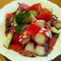 usapon７２７'s cooksnap of when they made トマトとタコときゅうりのポン酢和え.