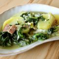 Oishiキッチン♡'s cooksnap of when they made ほうれん草ポテトのあっさり煮.