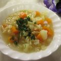 miyuki12's cooksnap of when they made 給食を再現　ヘルシースープ☪.