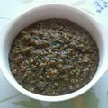 くろぱんだだん's cooksnap of when they made 15分完成！小松菜で本格サグキーマカレー.