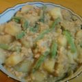 coyoyoc's cooksnap of when they made そぼろじゃが✿.