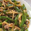 mayu603's cooksnap of when they made 青椒牛肉絲いわゆるチンジャオロース.