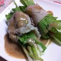 ピロノン's cooksnap of when they made みずなの豚肉巻き巻きサラダ.