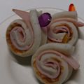 でぷろい's cooksnap of when they made お弁当に♡ハム入り竹輪のクルクル巻き.
