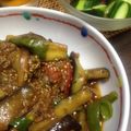 あやぼん６１４'s cooksnap of when they made 麻婆茄子？彩り◎夏野菜のピリ辛丼♡.
