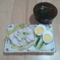 ﾜｶﾜｶ's cooksnap of when they made ☆鶏胸肉で☆ねぎ鶏と茹で汁のスープ☆.