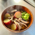 azbjbn's cooksnap of when they made 秋のサツマイモときのこのお味噌汁.