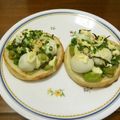 よちりん's cooksnap of when they made そら豆とウズラの卵と塩昆布のトースト.