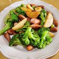 ♡ナムギュ♡'s cooksnap of when they made ブロッコリーポテトウインナーの醤油炒め.