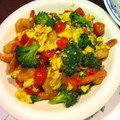 Mani_A's cooksnap of when they made トマトと海老のかんたん炒め物.