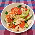 ★しょーこ★'s cooksnap of when they made 鶏胸肉と胡瓜のサラダ.