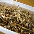 いぶ母ちゃん's cooksnap of when they made 煮干と明太子の佃煮 <゜)))彡.