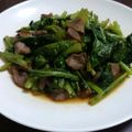 みれりゆまま's cooksnap of when they made 砂肝と小松菜アスパラのにんにく醤油炒め.