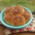 道草大好き's cooksnap of when they made *ル・クルーゼで作る❤胡桃のハニーパン♪.