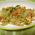 未希0424's cooksnap of when they made 桜えびとレタスと卵の炒め物.