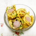 コナつん's cooksnap of when they made お弁当に彩り♪ウインナー入り卵焼き.