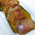 sonop's cooksnap of when they made かぼちゃのベーコン巻きクレソル風味♪.