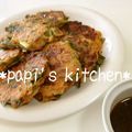 papikun's cooksnap of when they made 栄養満点！ニラたっぷり豆腐チヂミ.